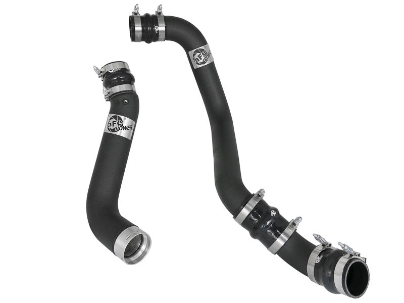 aFe BladeRunner 3in/3-1/2in Black Intercooler Tubes Hot/Cold 2017 GM Diesel Trucks V8 6.6L (td) L5P - Mammoth Racing -