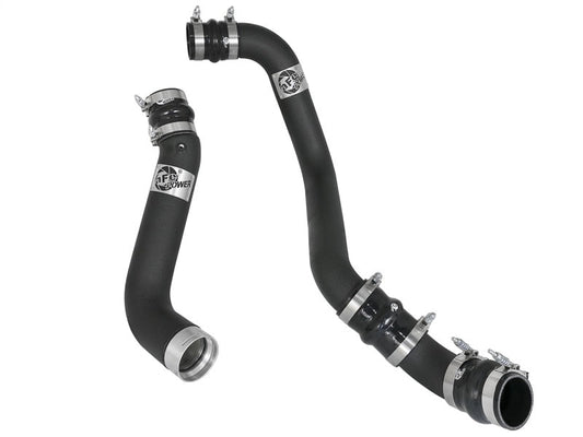 aFe BladeRunner 3in/3-1/2in Black Intercooler Tubes Hot/Cold 2017 GM Diesel Trucks V8 6.6L (td) L5P - Mammoth Racing -