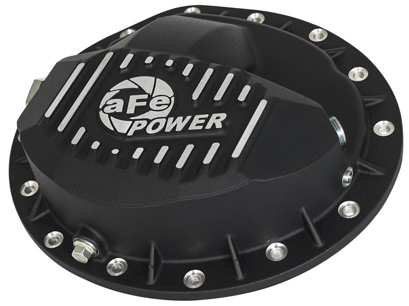 aFe Power Pro Series Rear Differential Cover Black w/Machined Fins 16-17 Nissan Titan XD(AAM 9.5-14) - Mammoth Racing -