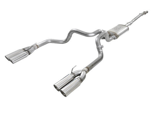 aFe Vulcan Series 3in 304SS Exhaust Cat-Back Exh w/ Pol Tips 2019 GM Silverado / Sierra 1500 V8-5.3L - Mammoth Racing -