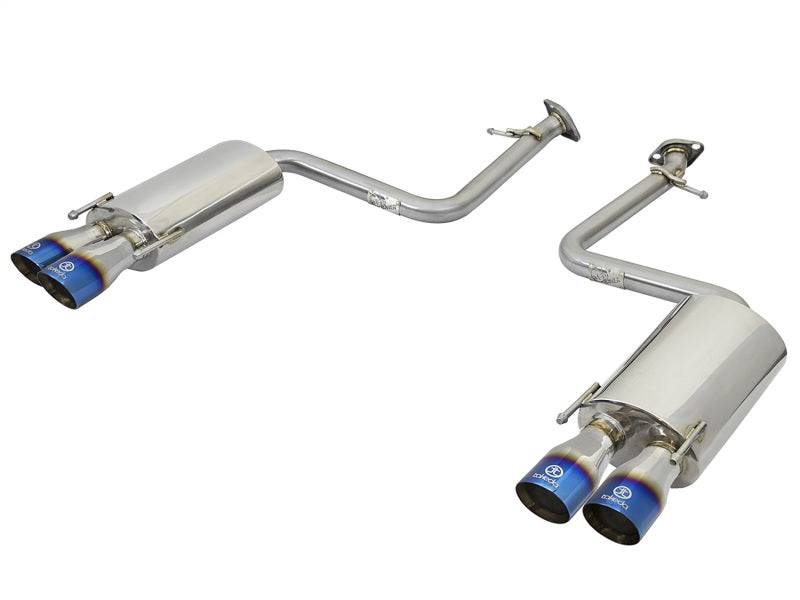 aFe Takeda 16-17 Lexus RC 200T 2.0L (t) 2in. SS Axle-Back Exhaust System w/Polished Blue Tips - My Store