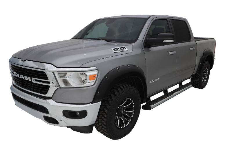 Bushwacker 19-22 Ram 1500 (Excl. Rebel/TRX) 76.3 & 67.4in Bed Pocket Style Flares 4pc Set - Black - Mammoth Racing -