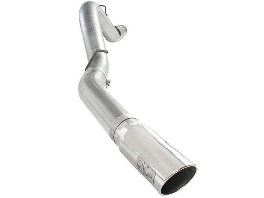aFe Atlas Exhaust 5in DPF-Back Al Steel 11-13 GM Diesel Trucks V8-6.6L (td) LML (Pol Tip) - Mammoth Racing -