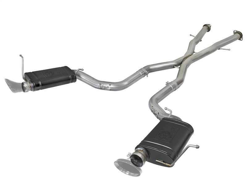 aFe MACHForce XP 12-17 Jeep Grand Cherokee WK2 SRT8 V8-6.4L 304SS Cat-Back Exhaust w/o Resonator - Mammoth Racing -