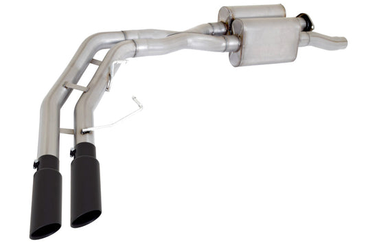 Gibson 17-19 Ford F-150 Raptor 3.5l 3in Cat-Back Super Truck Exhaust - Black Elite - Mammoth Racing -