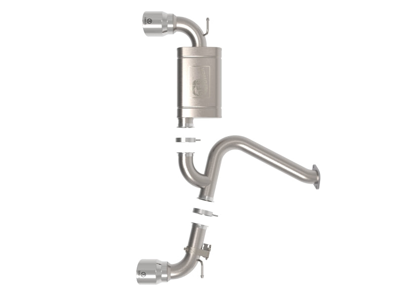aFe 22-23 Hyundai Kona N L4 2.0L (t) Takeda 3in 304 SS Axle-Back Exhaust System w/ Polished Tips - Mammoth Racing -