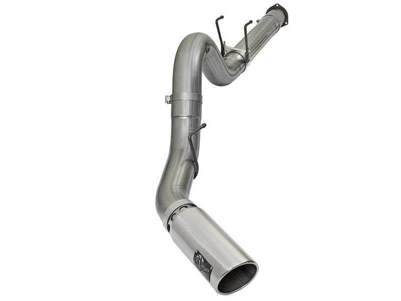 aFe LARGE BORE HD 5in 409-SS DPF-Back Exhaust w/Polished Tip 2017 Ford Diesel Trucks V8 6.7L (td) - My Store