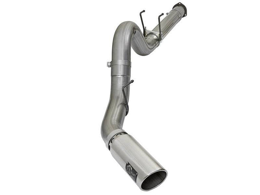 aFe LARGE BORE HD 5in 409-SS DPF-Back Exhaust w/Polished Tip 2017 Ford Diesel Trucks V8 6.7L (td) - My Store