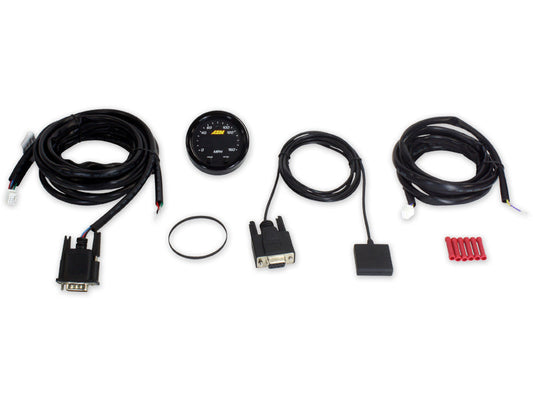 AEM X-Series 0-160 MPH Black Bezel w/ Black Face GPS Speedometer Gauge - My Store