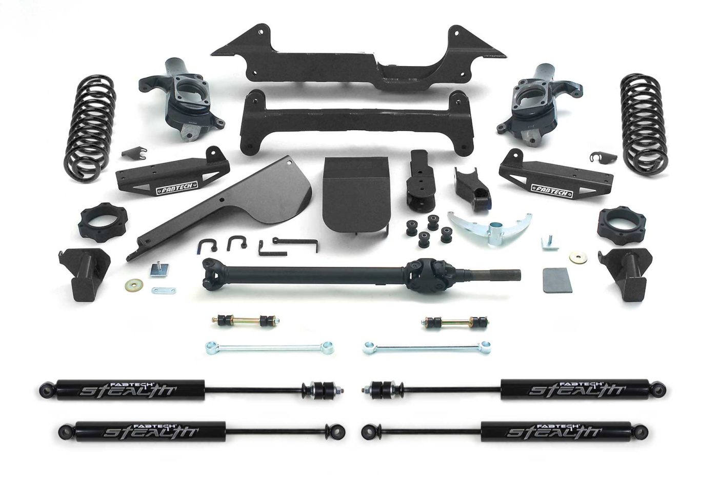 Fabtech 03-08 Hummer H2 4WD 6in Performance System - Component Box 1 - Black - My Store