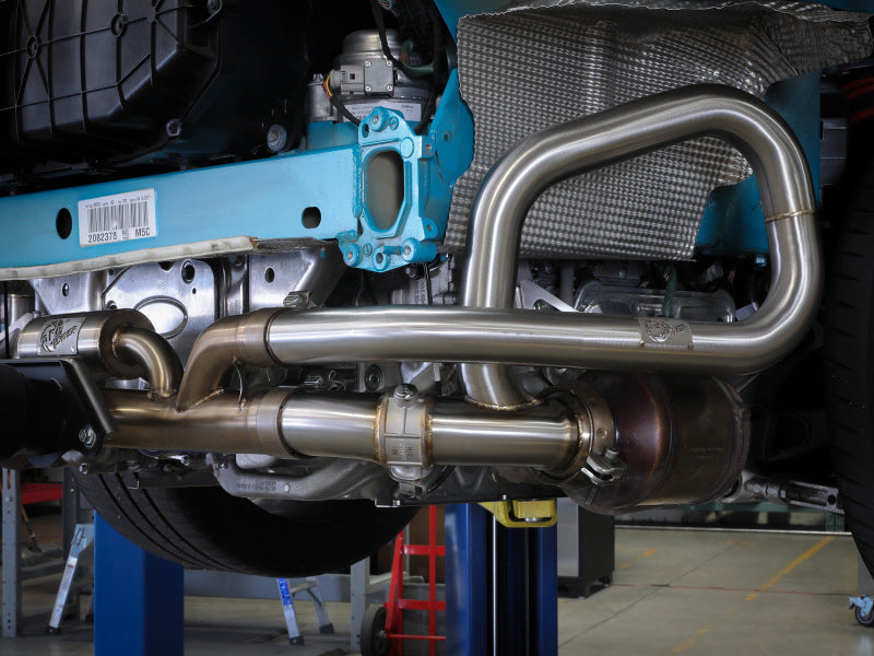 aFe 14-19 Porsche 911 H6-3.8/4.0L GT3 MACH Force-Xp 304 Stainless Steel Primary Muffler Delete Pipe - Mammoth Racing -