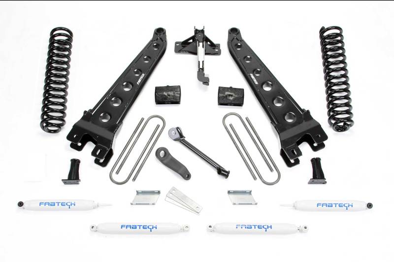 Fabtech 17-21 Ford F250/f350 4WD Gas 4in Rad Arm Sys w/Coils & Perf Shks - My Store