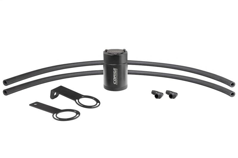CORSA Performance 1/2in Universal 3 oz Aluminum Oil Catch Can with Mounting Brackets - Mammoth Racing -