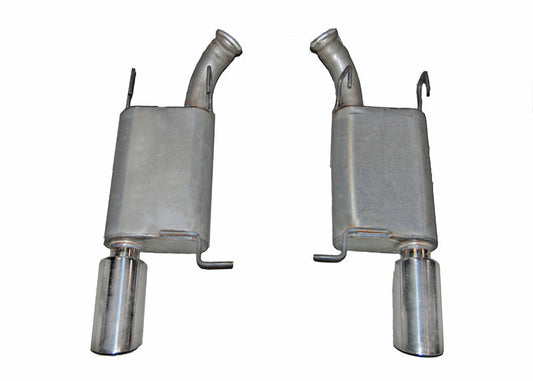 Gibson 2014 Ford Mustang Base 3.7l 2.5in Axle-Back Dual Exhaust - Stainless - Mammoth Racing -