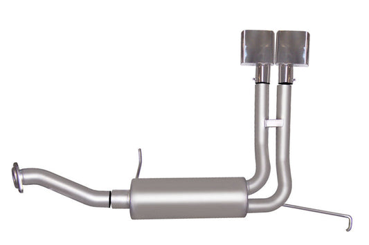 Gibson 94-95 Chevrolet C1500 Base 4.3l 2.5in Cat-Back Super Truck Exhaust - Stainless - Mammoth Racing -