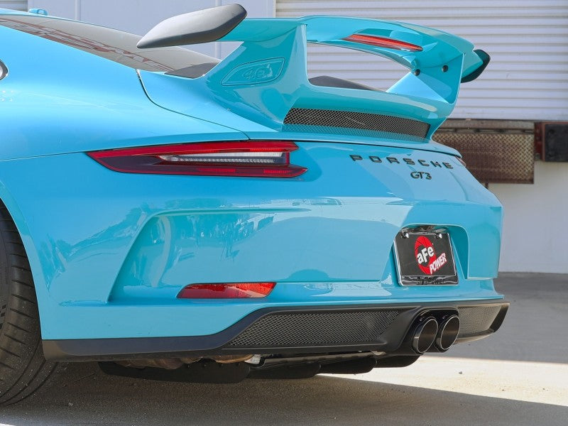 aFe 14-16 Porsche 911 GT3 991.1 H6 3.8L MACH Force-Xp 304 SS Cat-Back Exhaust System w/ Carbon Tips - Mammoth Racing -