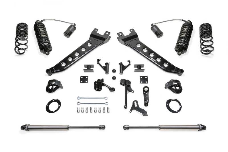 Fabtech 14-18 Ram 2500 4WD 5in Radius Arm Kit w/4.0 C/O Resi Dlss & Rr 2.25 Dlss - Mammoth Racing -