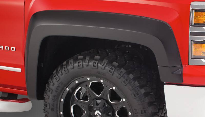 Bushwacker 19-21 Chevrolet Silverado 15 Extend-A-Fender Style Flares 4pc 78.8 Bed  - Black - Mammoth Racing -