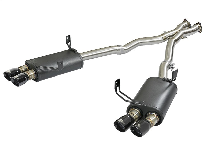 aFe MACH Force-Xp 2-1/2in 304 SS Cat-Back Exhaust w/ Black Tips 05-08 BMW Z4 M Coupe (E86) L6 3.2L - Mammoth Racing -