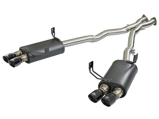 aFe MACH Force-Xp 2-1/2in 304 SS Cat-Back Exhaust w/ Black Tips 05-08 BMW Z4 M Coupe (E86) L6 3.2L - Mammoth Racing -
