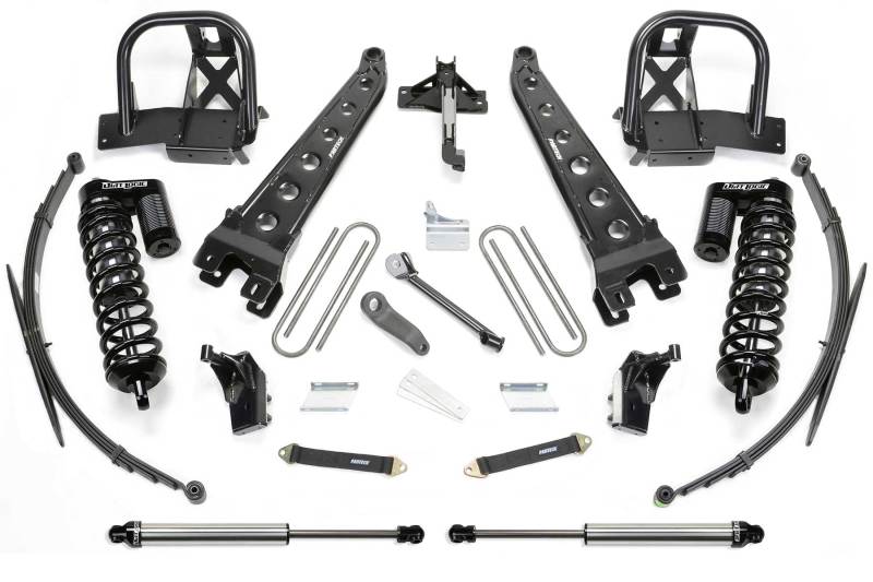 Fabtech 11-16 Ford F250/350 4WD 8in Rad Arm Sys w/Dlss 4.0 C/o& Rr Lf Sprngs & Rr Dlss - Mammoth Racing -