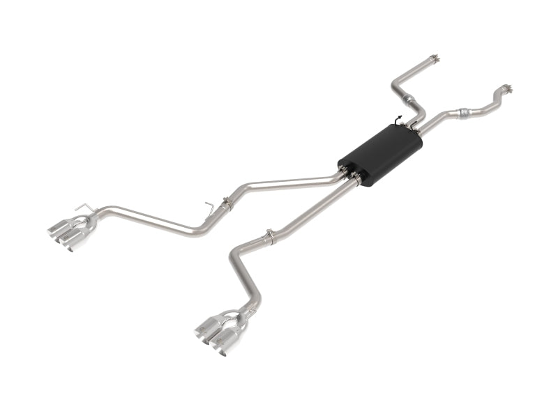 aFe MACH Force-Xp 2.5in. 304 SS C/B Exhaust 20-21 Ford Explorer V6-3.0L - Polished Tip - Mammoth Racing -