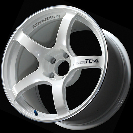 Advan TC4 18x11 +15 5-114.3 White Metallic & Ring Wheel - My Store