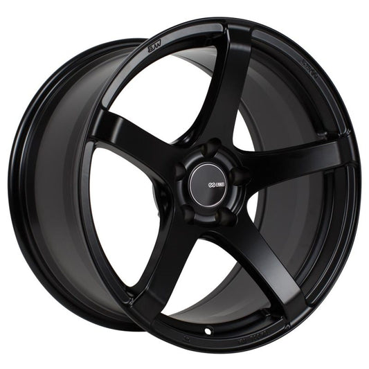 Enkei Kojin 18x9.5 45mm Offset 5x100 Bolt Pattern 72.6mm Bore Dia Matte Black Wheel - My Store