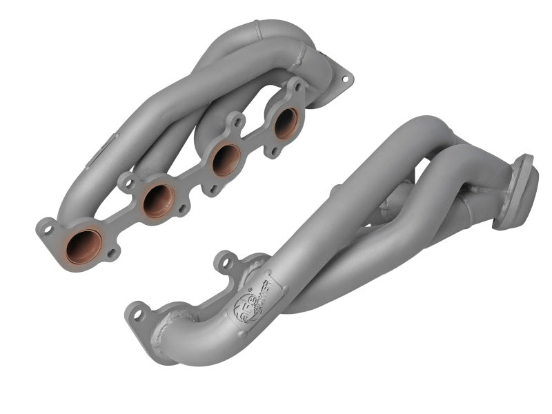 aFe Ford F-150 15-22 V8-5.0L Twisted Steel 1-5/8in to 2-1/2in 304 Stainless Headers w/ Titanium Coat - Mammoth Racing -