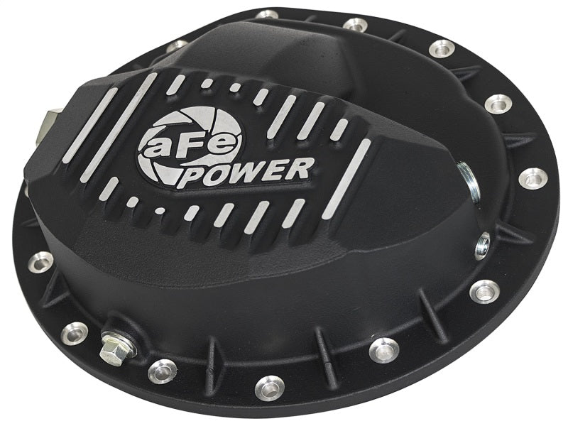 aFe Power Pro Series Rear Differential Cover Black w/ Machined Fins 99-13 GM Trucks (GM 9.5-14) - Mammoth Racing -