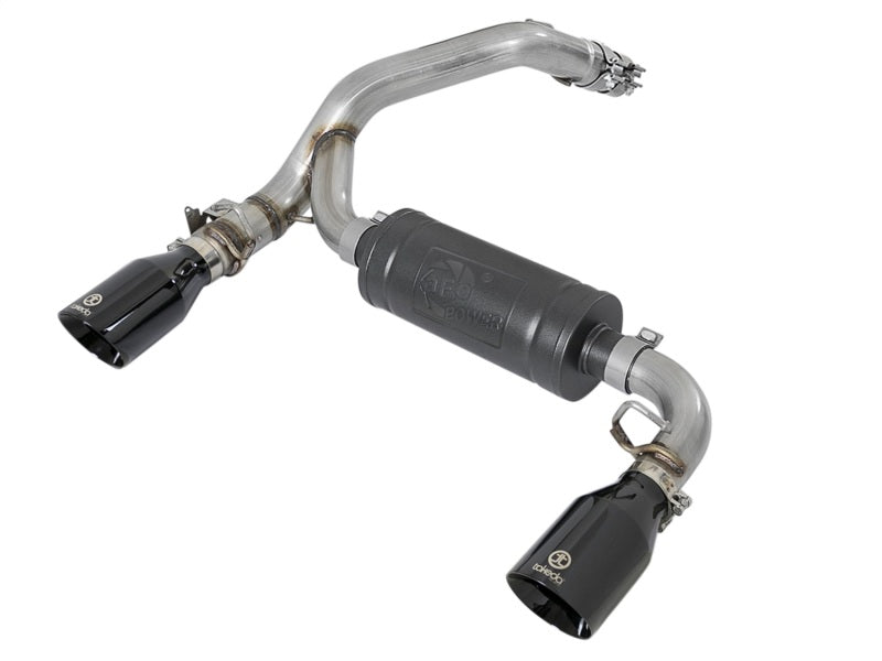 aFe Takeda 3in 304 SS Axle-Back Exhaust System w/ Black Tip 16-18 Ford Focus RS 2.3L (t) - Mammoth Racing -