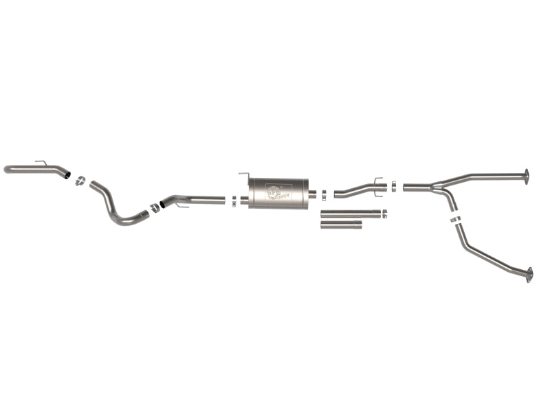 aFe 2022 Toyota Tundra V6-3.5L (tt) Apollo GT Series Hi-Tuck 2.5in to 3in 409 SS Cat-Back Exhaust - Mammoth Racing -