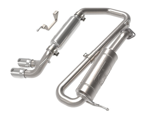 aFe 18-21 Suzuki Jimny Takeda 2-1/4in. 304 SS Cat-Back Exhaust w/ Polished Tip - Mammoth Racing -