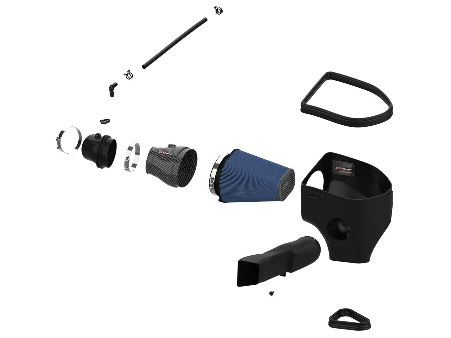 aFe Dodge Charger SRT Hellcat Redeye 21-23 V8-6.2L Track Series Stage-2 Carbon Fiber Intake Pro 5R - Mammoth Racing -