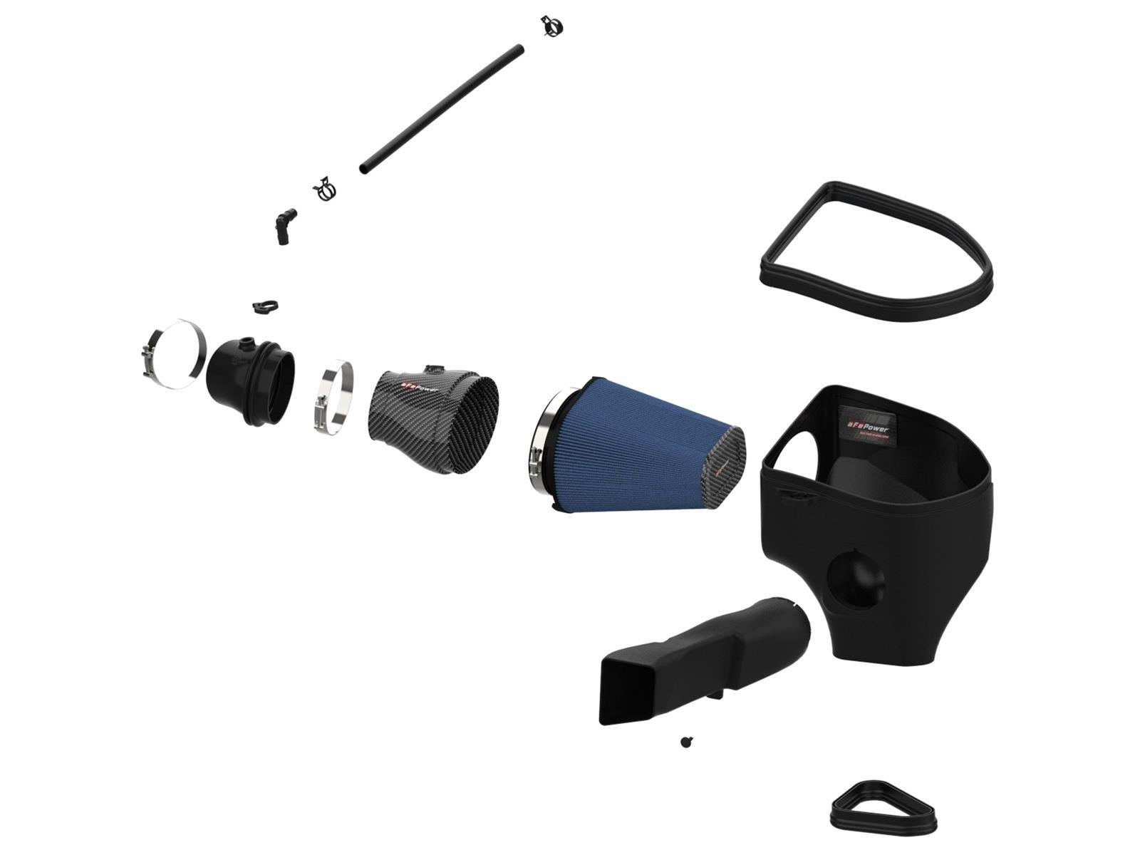 aFe Dodge Charger SRT Hellcat Redeye 21-23 V8-6.2L Track Series Stage-2 Carbon Fiber Intake Pro 5R - Mammoth Racing -