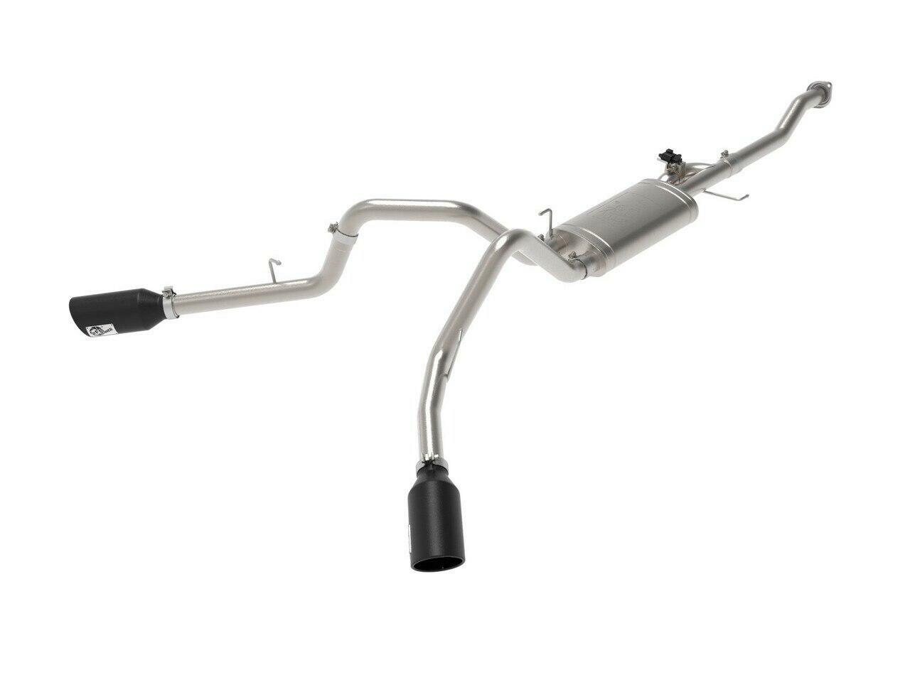 aFe Gemini XV 3in 304 SS Cat-Back Exhaust 15-20 Ford F-150 V6 2.7L/3.5 w/ Polished Tips - Mammoth Racing -