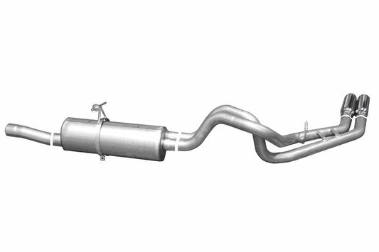 Gibson 99-04 Ford F-250 Super Duty Lariat 6.8l 2.5in Cat-Back Dual Sport Exhaust - Aluminized - Mammoth Racing -