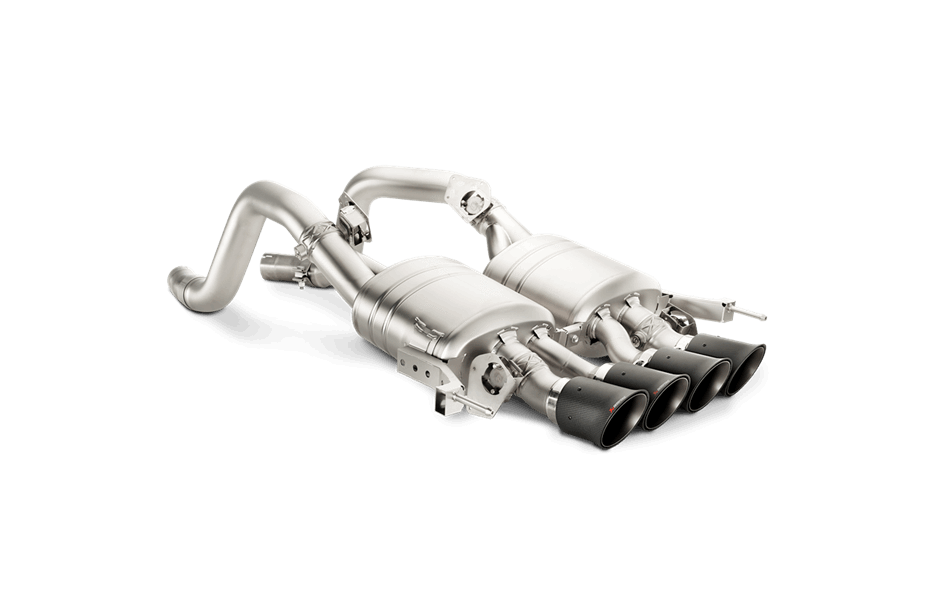 Akrapovic 14-19 Chevrolet Corvette Stingray (Excl Grand Sport) Slip-On Line (Titanium) w/Carbon Tips - My Store