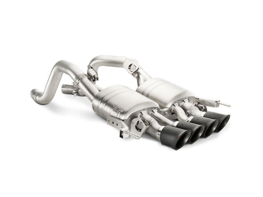 Akrapovic 14-19 Chevrolet Corvette Stingray (Excl Grand Sport) Slip-On Line (Titanium) w/Carbon Tips - My Store
