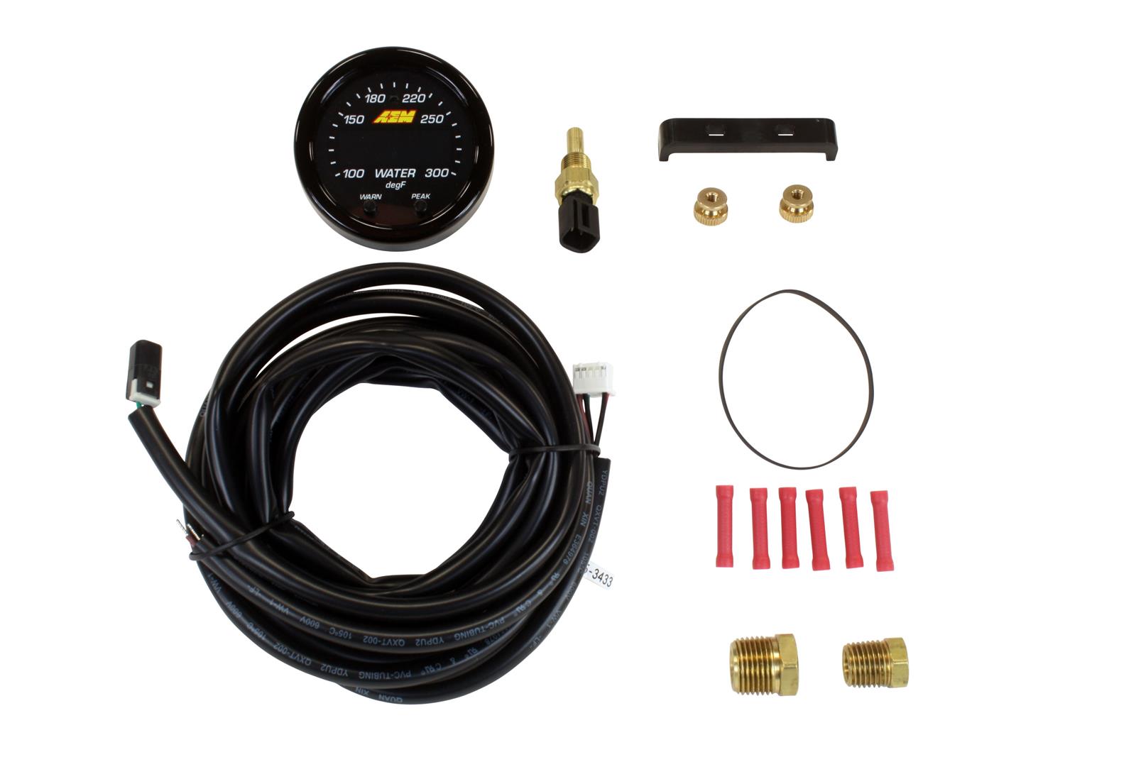 AEM X-Series Temperature 100-300f Gauge Kit - My Store