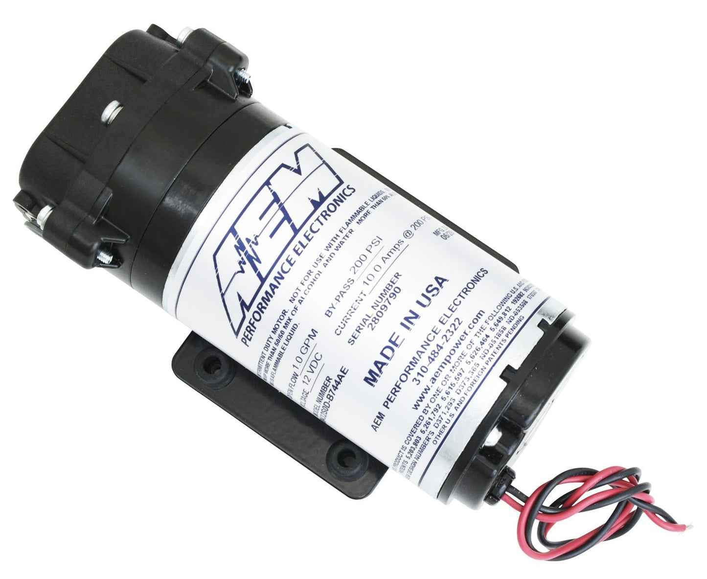 AEM Water / Methanol Injection 6-Amp Recirculation-Style Pump 200psi for One-Gallon Kit **replacemen - My Store
