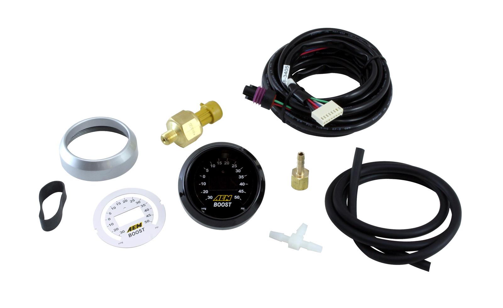 AEM 52mm Boost Digital Gauge -30-50psi - My Store