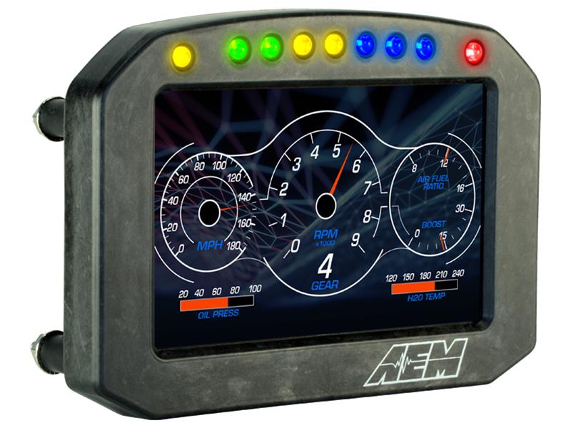 AEM Cd-5g Carbon Flush Digital Dash Display w/ Internal 20Hz GPS & Antenna - My Store