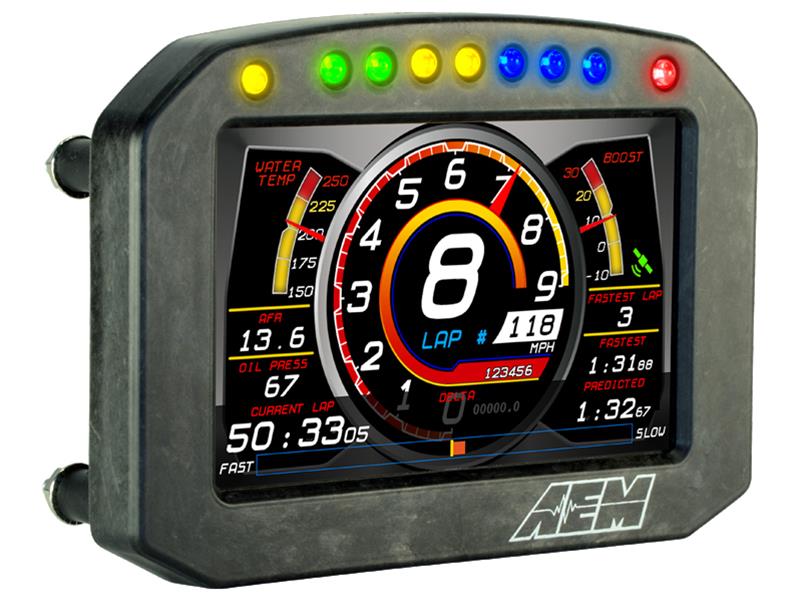 AEM Cd-5g Carbon Flush Digital Dash Display w/ Internal 20Hz GPS & Antenna - My Store