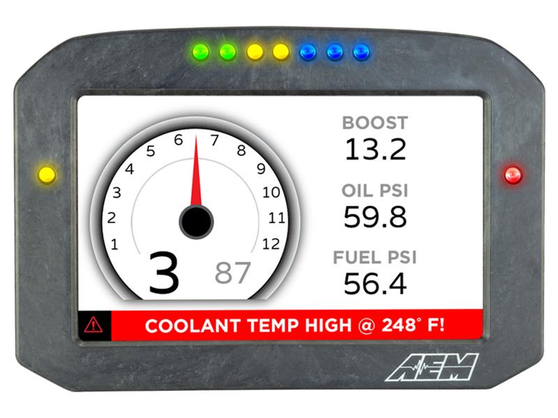 AEM Cd-7lg Carbon Logging Flush Digital Dash Display w/ Internal 20Hz GPS & Antenna - My Store