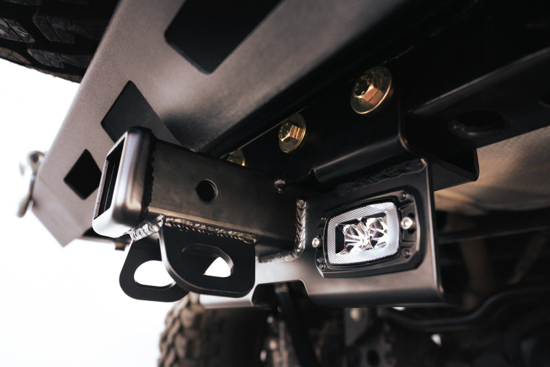 DV8 Offroad 07-21 Jeep Wrangler (JK/JL) Bolt-On Hitch w/ Lights - Mammoth Racing -