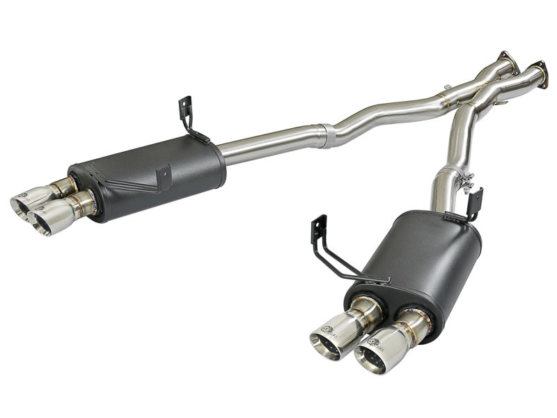 aFe MACH Force-Xp 2-1/2in 304 SS Cat-Back Exhaust w/Polished Tips 05-08 BMW Z4 M Coupe (E86) L6 3.2L - Mammoth Racing -