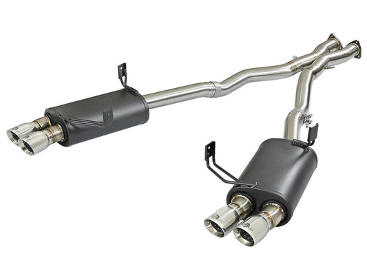aFe MACH Force-Xp 2-1/2in 304 SS Cat-Back Exhaust w/Polished Tips 05-08 BMW Z4 M Coupe (E86) L6 3.2L - Mammoth Racing -
