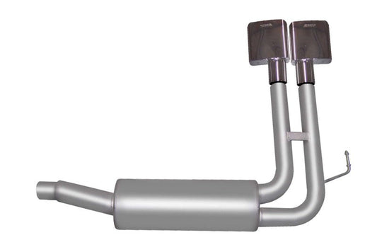 Gibson 2004 Ford F-150 XLT 4.6l 2.5in Cat-Back Super Truck Exhaust - Stainless - Mammoth Racing -