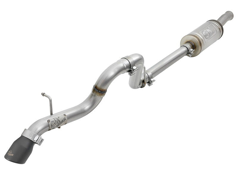 aFe MACH Force-Xp Axle-Back Hi-Tuck Exhaust System w/Black Tip 18-19 Jeep Wrangler (JL) V6 3.6L - Mammoth Racing -